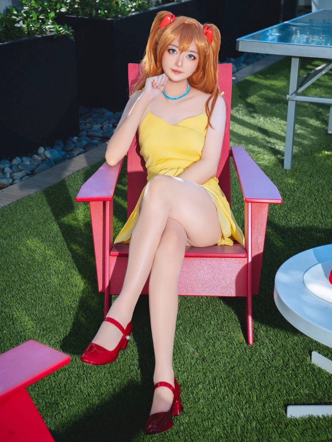 Yellow Dress Asuka Langley