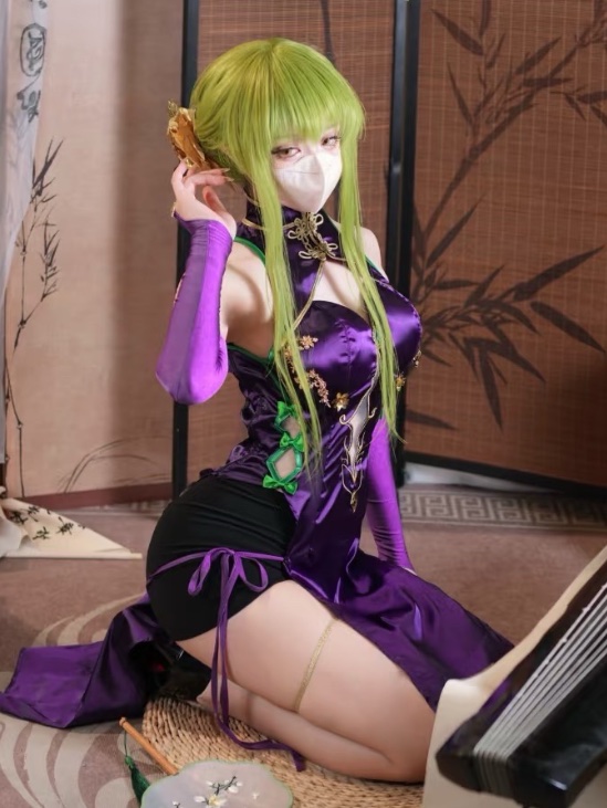 Purple Cheongsam C.C.