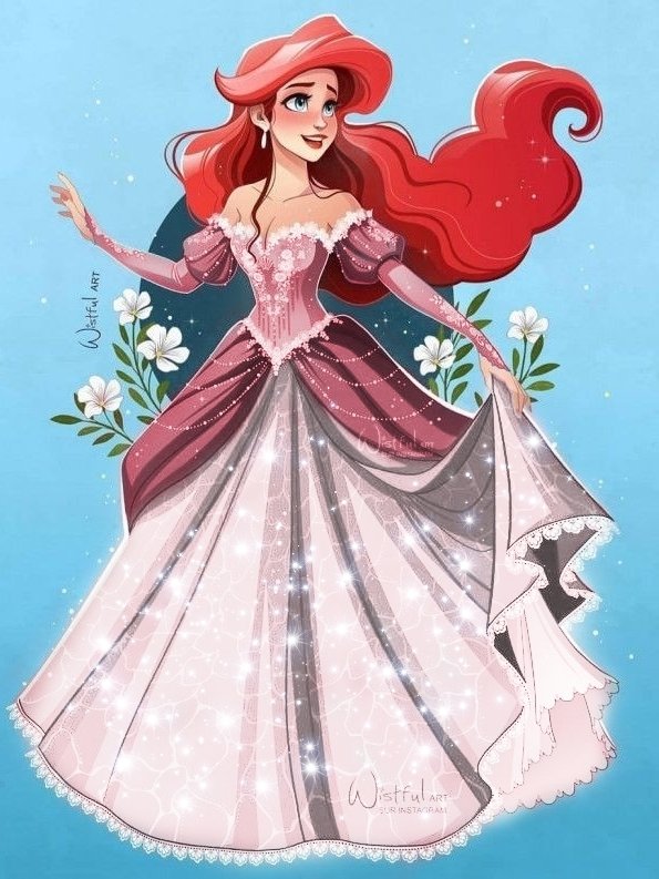 ariël pink ballgown