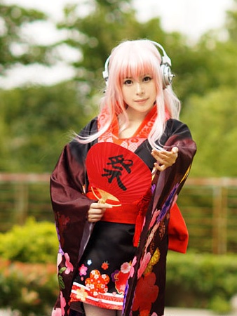 Black Kimono Super Sonico