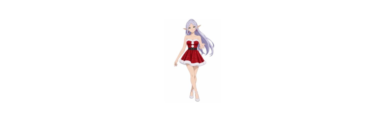 Frieren - Christmas dress ponytail
