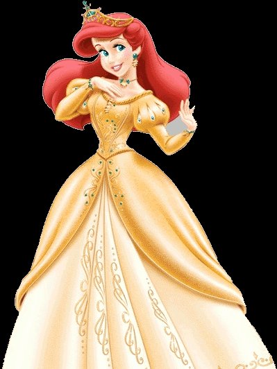 Ariel: golden dress (survived the fire)
