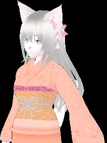 peach kimono